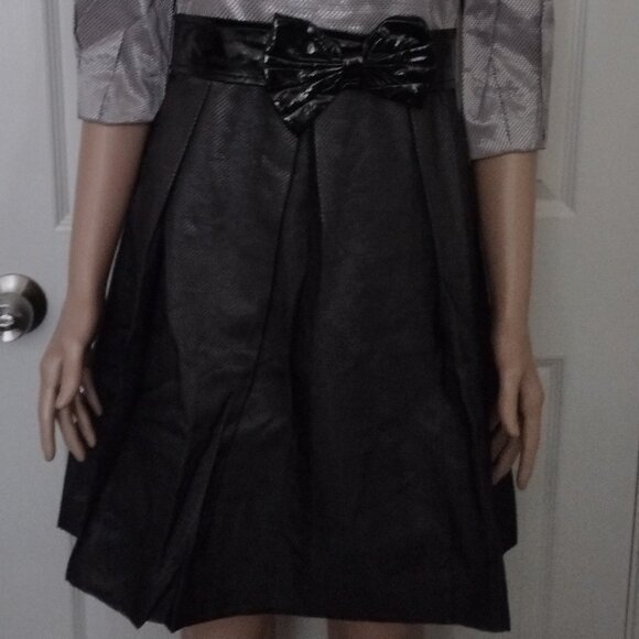 Rachael G. Black and Gray Dress, Size L - Picture 10 of 13